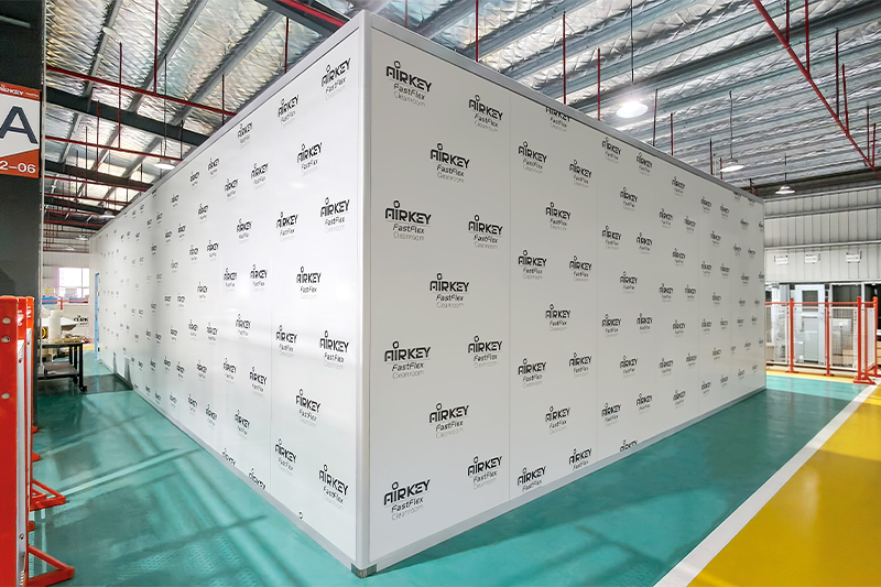 9-meter span freestanding cleanroom installed for medical appliances in Tanzania