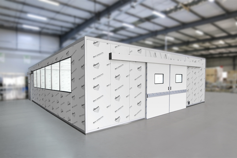 Airkey builds large span modular cleanroom for 3D printing in Italy