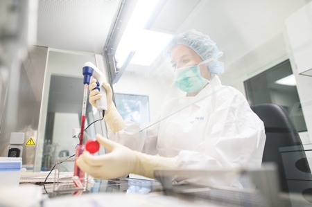 In the cleanroom laboratory animal medicines for about 100 cancer patients are made