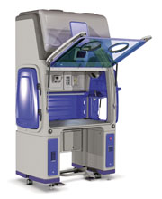 Within a Bioquell QUBE module, a rapid HPV bio-decontamination cycle allows fast and efficient turnaround of samples