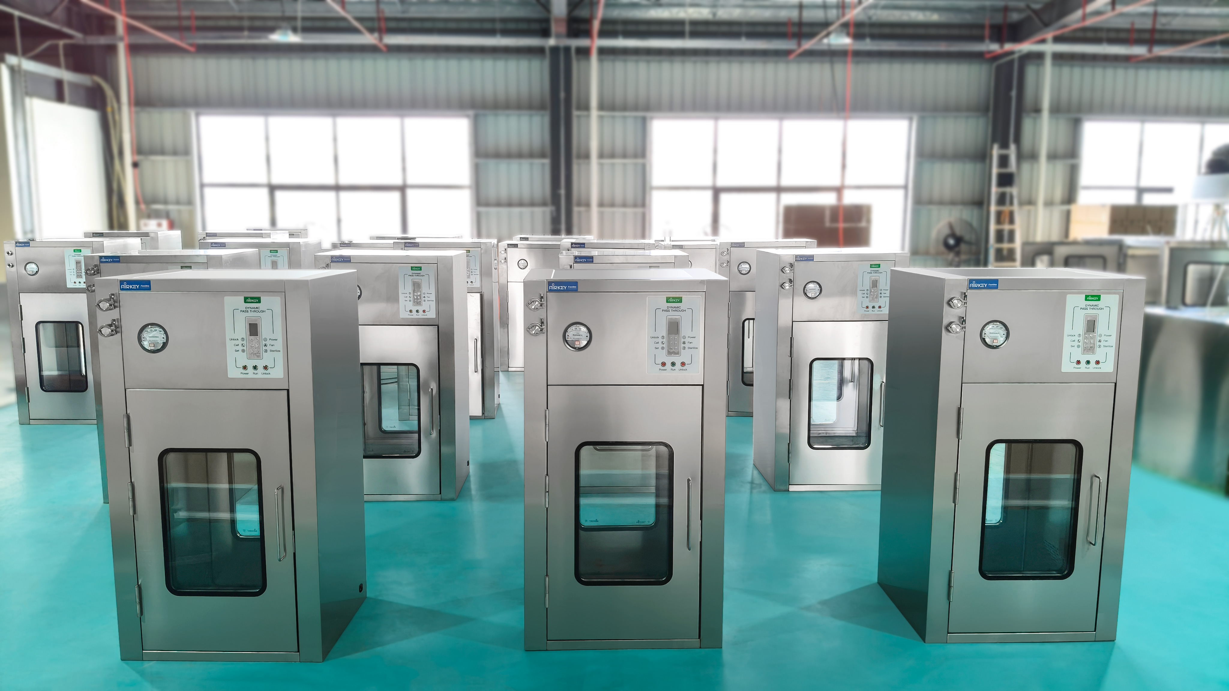 Airkey delivers over 70 specialised pass boxes for global cleanroom projects
