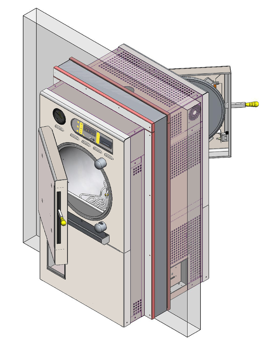 A double door autoclave