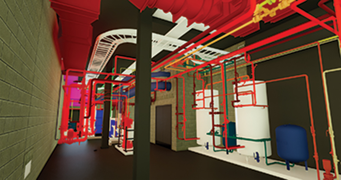 Detailed plantroom modelling ensures that plant is simply installed, easily maintainable and the appropriate space is reserved for future client or specialist fit outs