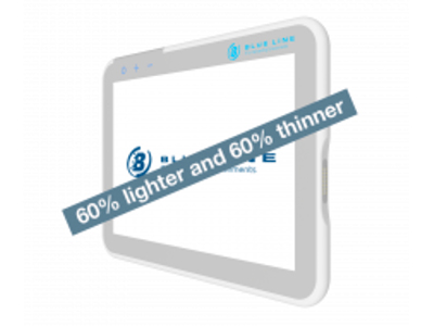 Blue Line tablets are 60% lighter and thinner than competing tablets