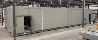 The precision ISO 4 trace metals cleanroom being prefabricated in Modular Devices facility
