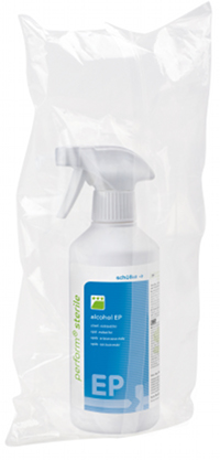 Perform Sterile Alcohol EP is gamma-irradiated, microbial filtered and ready to use in a sterile 500ml spray