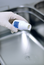 Disinfectants can have different spectrums of activity and suitability: schuelke’s microbial filtered concentrated liquid, for example, is suitable for cleanroom surface disinfection