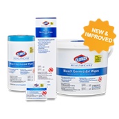 Reformulated Clorox Healthcare Bleach Germicidal Wipes