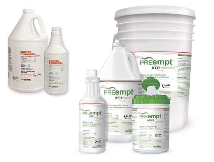 Virucidal testing of cleanroom disinfectants