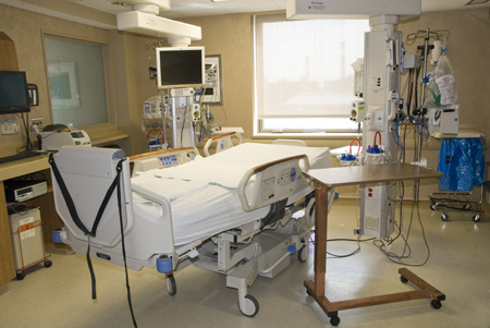 Figure 3: Comparative bioburden on the most contaminated surfaces in an ICU room