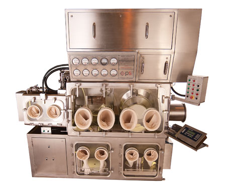 Figure 3: Multi-purpose dispensing and sampling isolator with drum hoist system