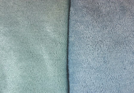 Colour differences in cleaning cloths made of microfibres before and after finishing with copper pigments<br>©Hohenstein Institute