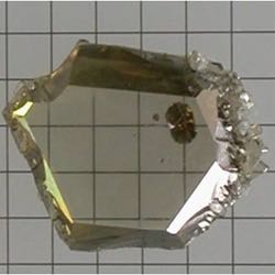 Crystal of gallium nitride