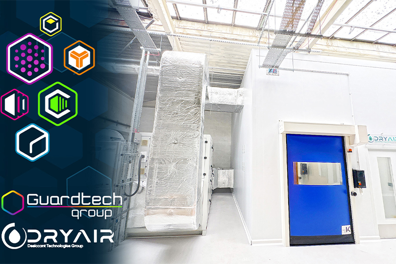 Guardtech open partnership with Dry Air to offer game-changing dry room facility installations for Battery industry and beyond