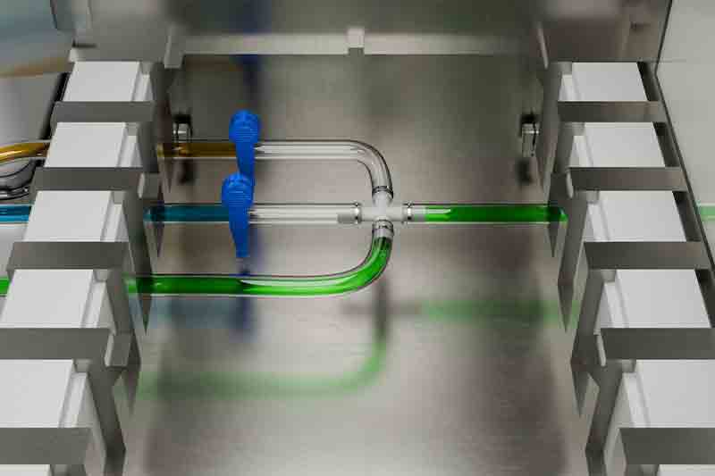 Improved cleanroom fluid and solid transfers