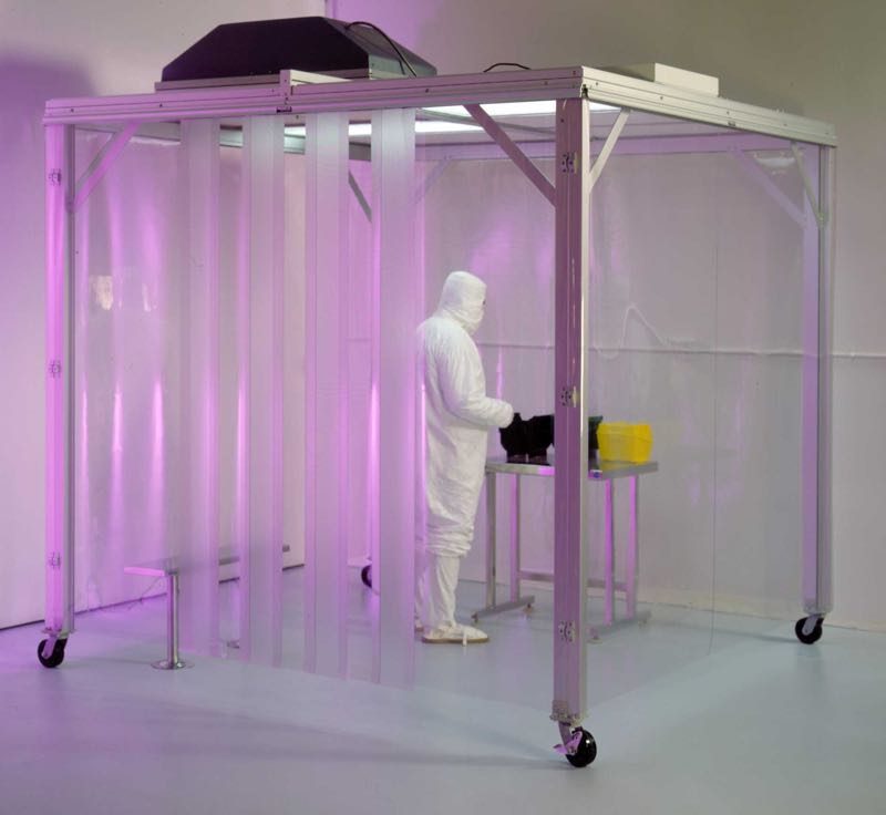 Portable softwall cleanroom