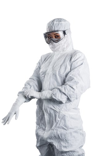 The Kimtech™ A5 sterile cleanroom apparel is certified as Class I for particle release 