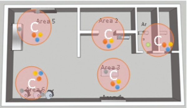 Choosing the most suitable particle sample point locations in the cleanroom