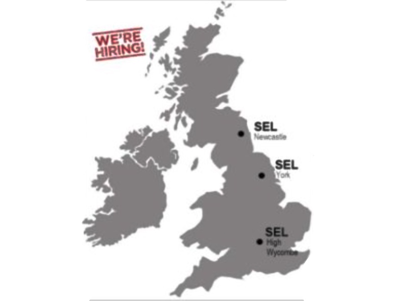 The three SEL office locations. Image credit: Specific Environments Ltd
