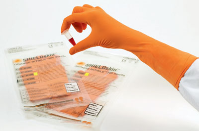 Nitrile gloves offer excellent barrier protection to biohazards