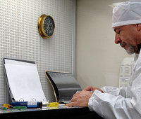 Sterling Instrument cleanroom assembly in progress