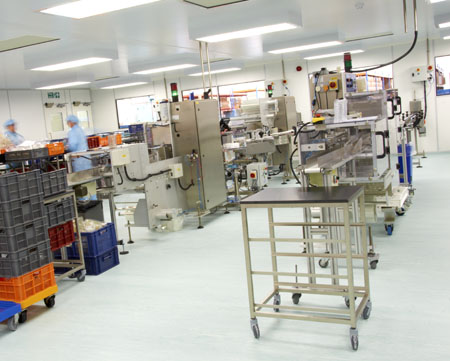 The new packaging areas, designed and installed with flexibility in mind