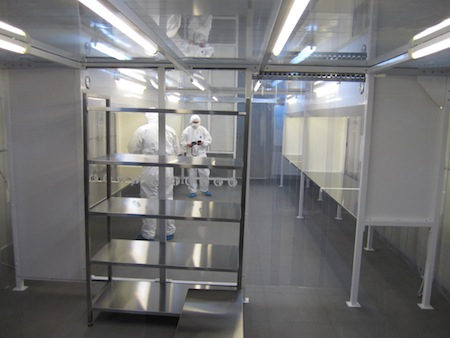 Connect2Cleanrooms built this modular cleanroom for electronic and pharma contracts for a Maltese visual inspection company