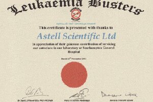 Astell Scientific helps Leukaemia Busters