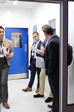 Guardtech Cleanrooms — a leading designer of custom cleanrooms — installed a cleanroom entrance walkway into the conference area