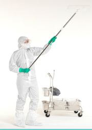 Connect 2 Cleanrooms to distribute Hydroflex precision cleanroom mopping systems
