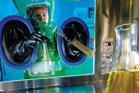 The kilo lab. The cut-off point for manufacture within the Madison facility is about 50kg