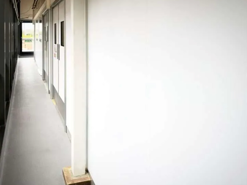 CREST works in real-time during cleanroom shut down for wall panel upgrade