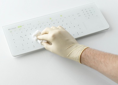 Glass keyboard offers better infection control