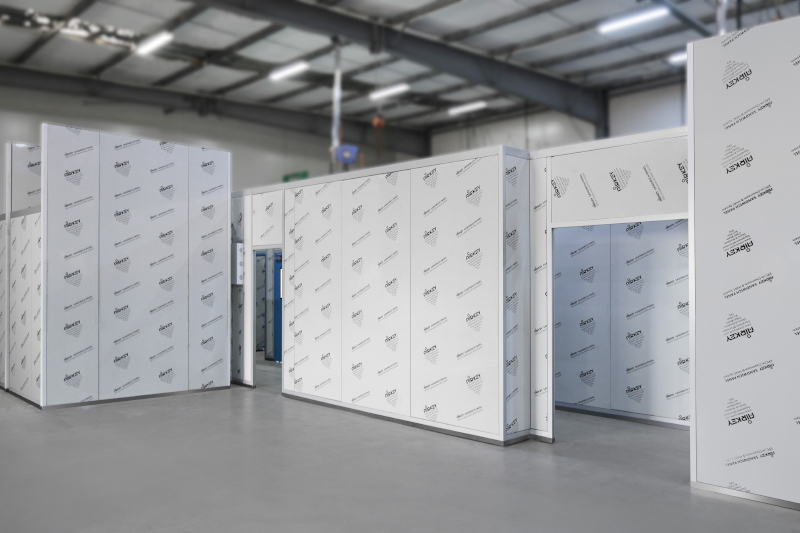 GMP Cleanroom with modular air return wall panels