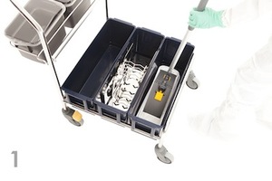 Innovative, ergonomic and efficient cleanroom mopping system 