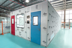 ISO 8 modular cleanroom with GMP-ready design to Spanish medical device manufacturer