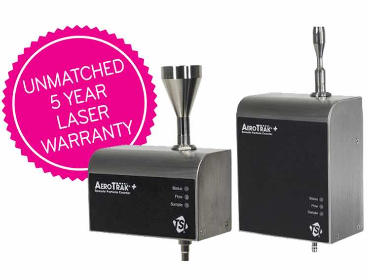 Meet the new TSI AeroTrak+ Remote airborne particle counters 