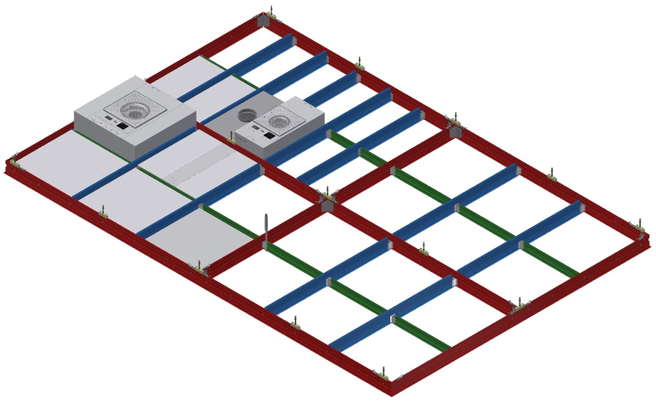 Nortek Air Solutions CleanSpace Launches Flex-Trak Stick-Built Ceiling Grid for Cleanrooms