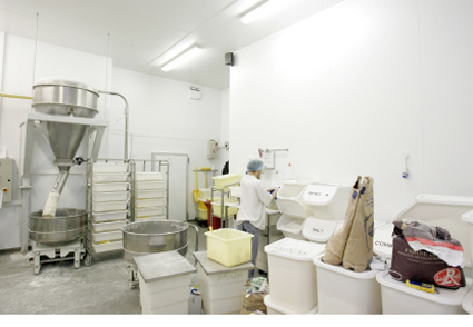 The mixing area