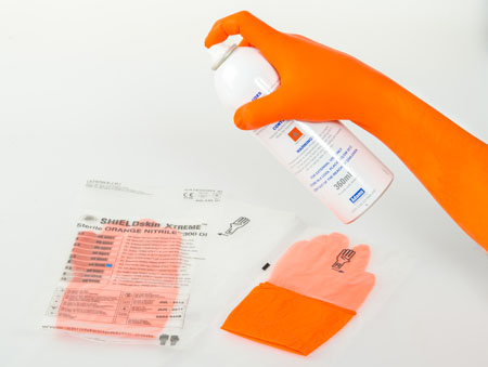 Shield Scientific launches SHIELDskin Xtreme Sterile ORANGE NITRILE 300 DI gloves