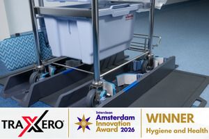 Vileda Professional CE TraXero Wheel & Caster Cleaning System Wins Prestigious ‘Hygiene & Health’ InterClean Innovation Award
