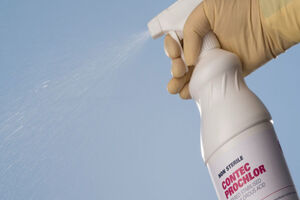 Virucidal testing of cleanroom disinfectants 